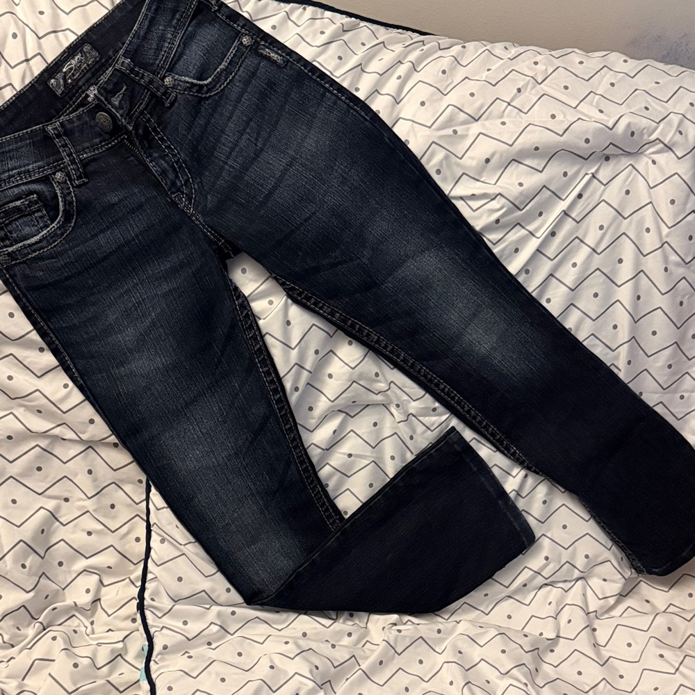 Silver Jeans Suki Surplus Gray Denim